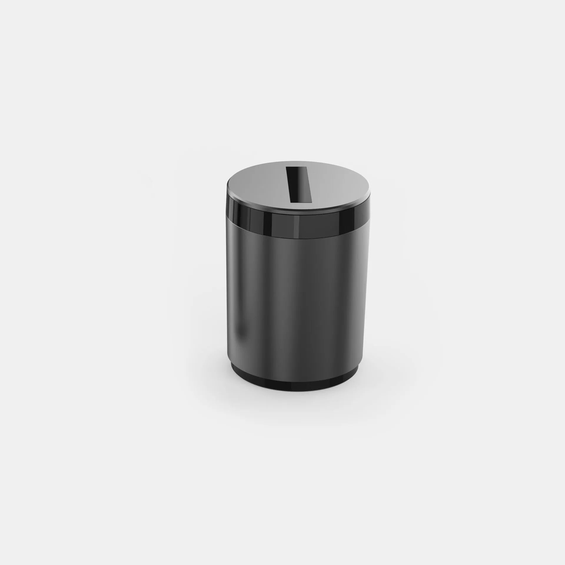 Automatic car ashtray measuring 7x10cm in gun grey or secret silver with built-in battery