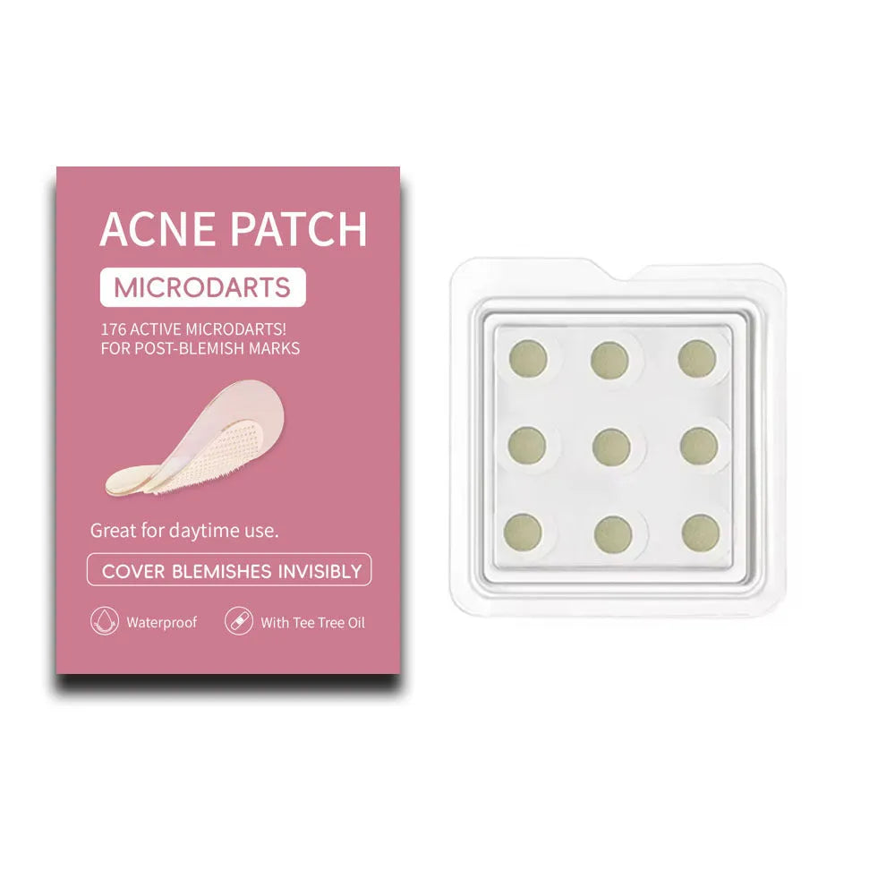 Box of 9 non-irritating acne patches for pimple desalting and closed comedone treatment