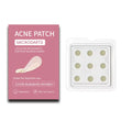 Box of 9 non-irritating acne patches for pimple desalting and closed comedone treatment