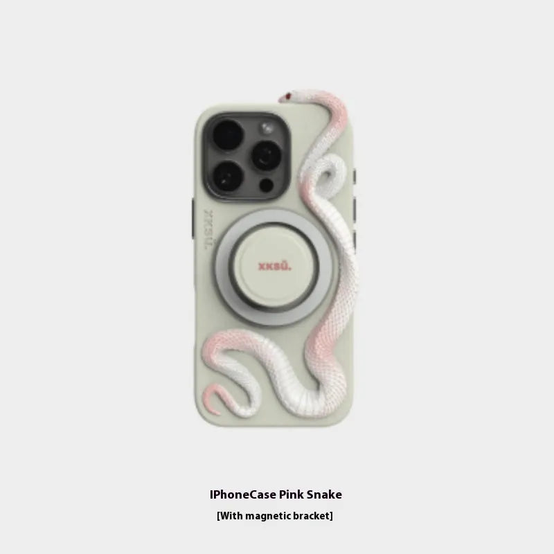 Pink leather mobile phone case with full coverage for iPhone 16 Pro Max