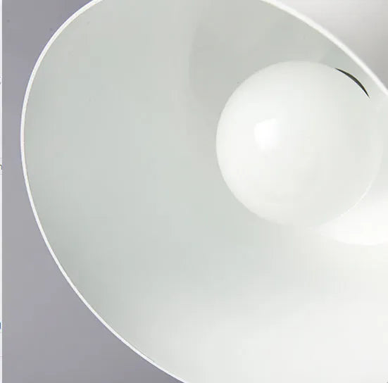 Modern LED fishing line chandelier aluminium alloy black finish with bulb for restaurant or home