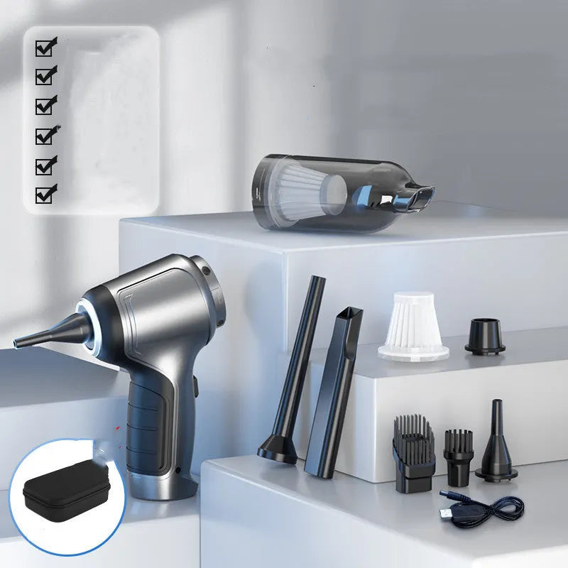 Brushless handheld vacuum cleaner with EVA storage bag for car and home cleaning with 12000Pa suction power