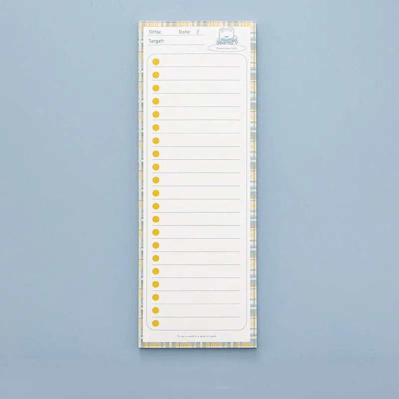 Ins Wind note book sticky pad with bear and bunny designs, 50 sheets, 91mm by 256mm