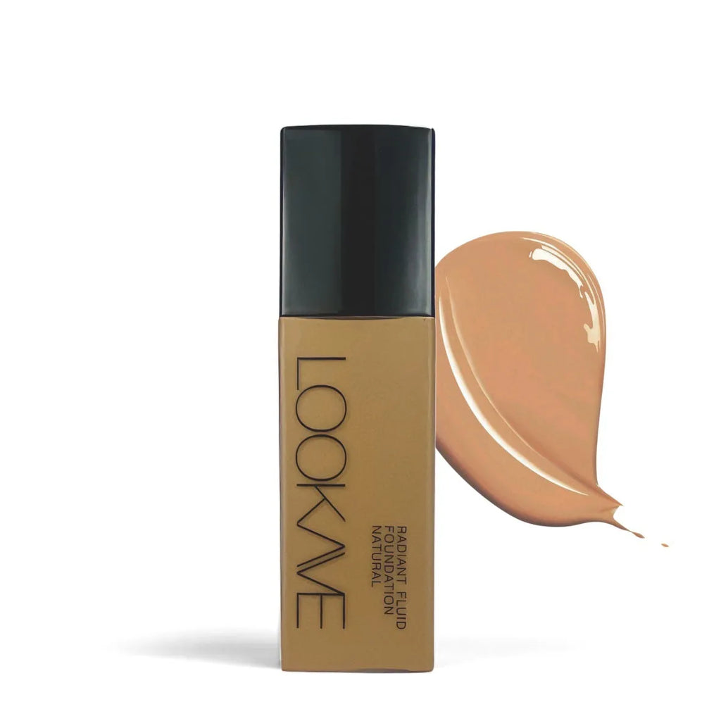 LOOKAVE Matte Liquid Foundation bottle in shade LK63C-01, Ivory White