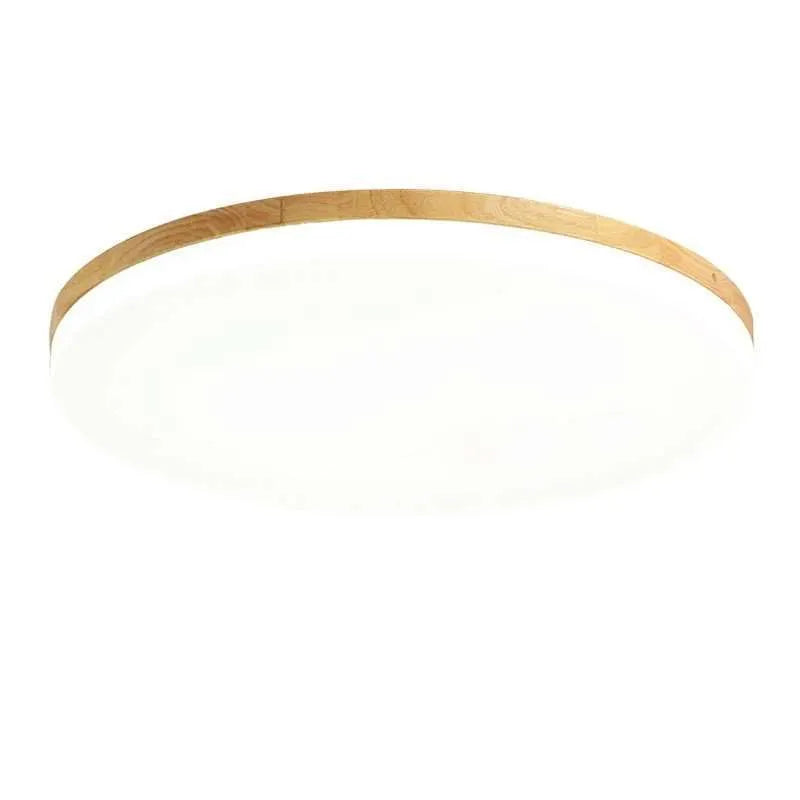 Japanese minimalist LED ceiling lamp with wood art body and acrylic shade