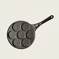 Aluminium alloy non-stick barbecue plate with seven hole griddle design for gas type household grilling