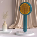 Hoopet Hamburger Hair Removal Comb with stainless steel needles in yellow colour for pet grooming