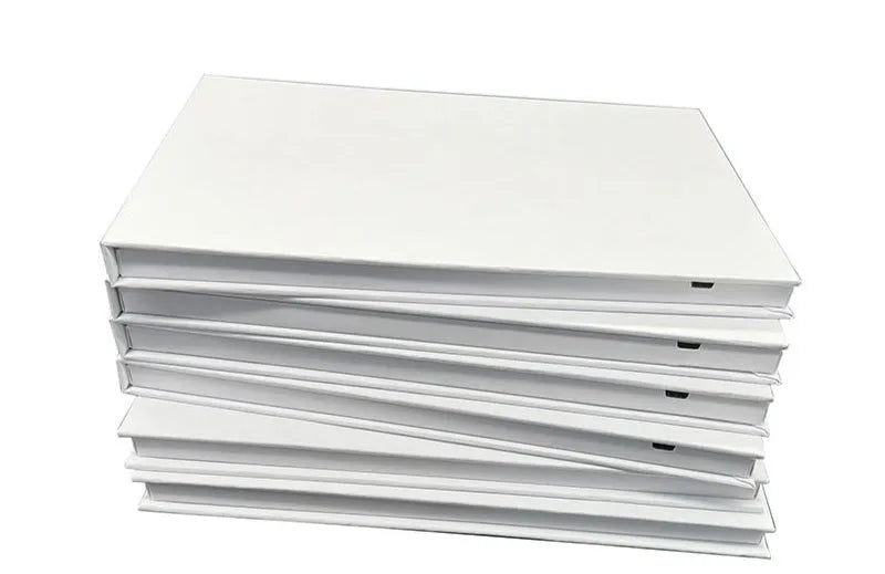 Japanese style blank white hardcover greeting card video book with coated paper and four-colour printing