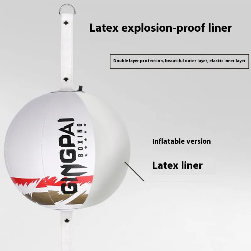 Black and green hanging boxing speed ball for reaction training