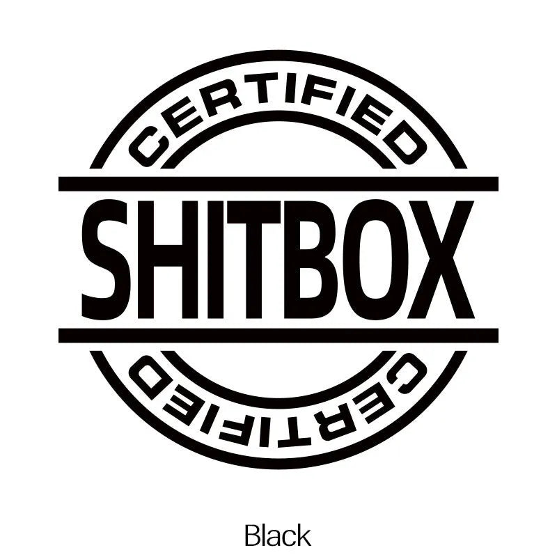 13x12cm creative vinyl car sticker in multiple colour options on a vehicle body panel.