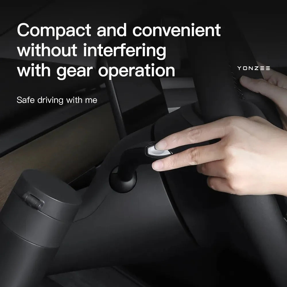 Tesla Model 3 and Model Y dashboard cup holder with waterproof plastic construction