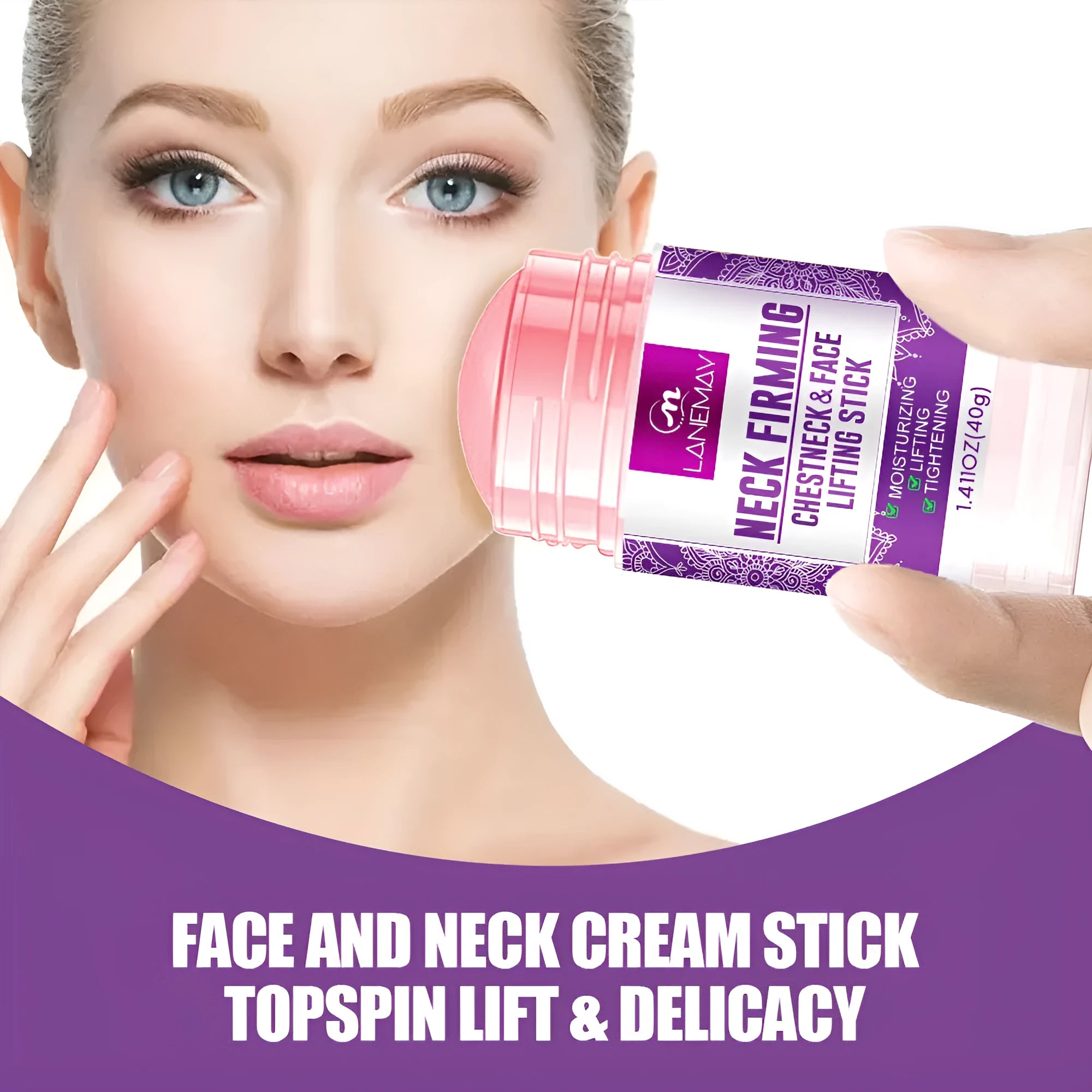 40g neck firming cream with anti-wrinkle and brightening properties in packaging