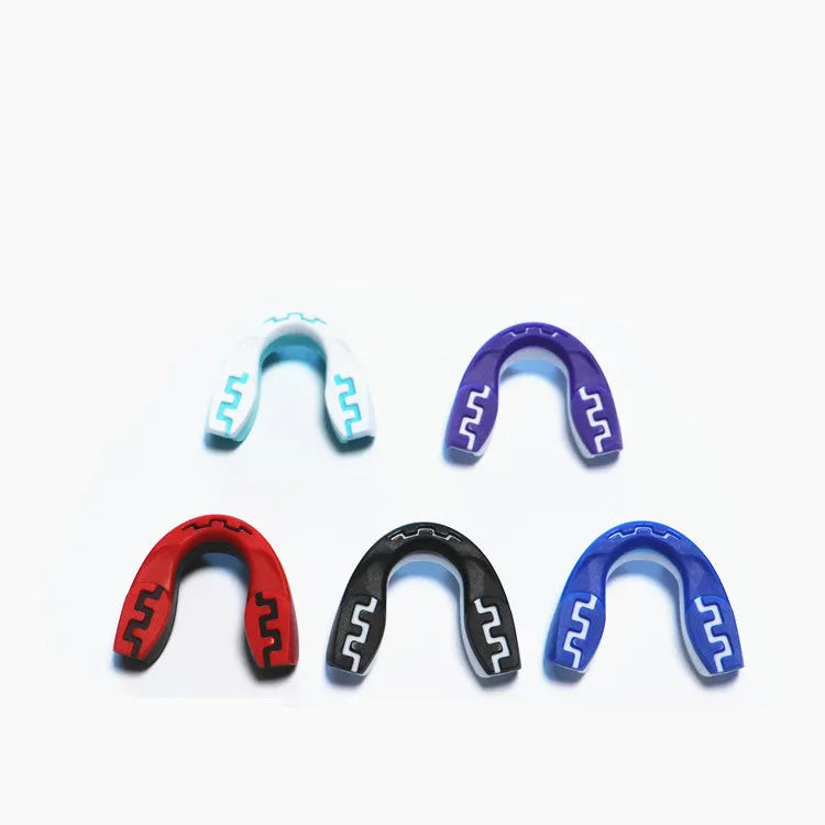 Boxing mouthguard with printed teeth design for adult fight sports