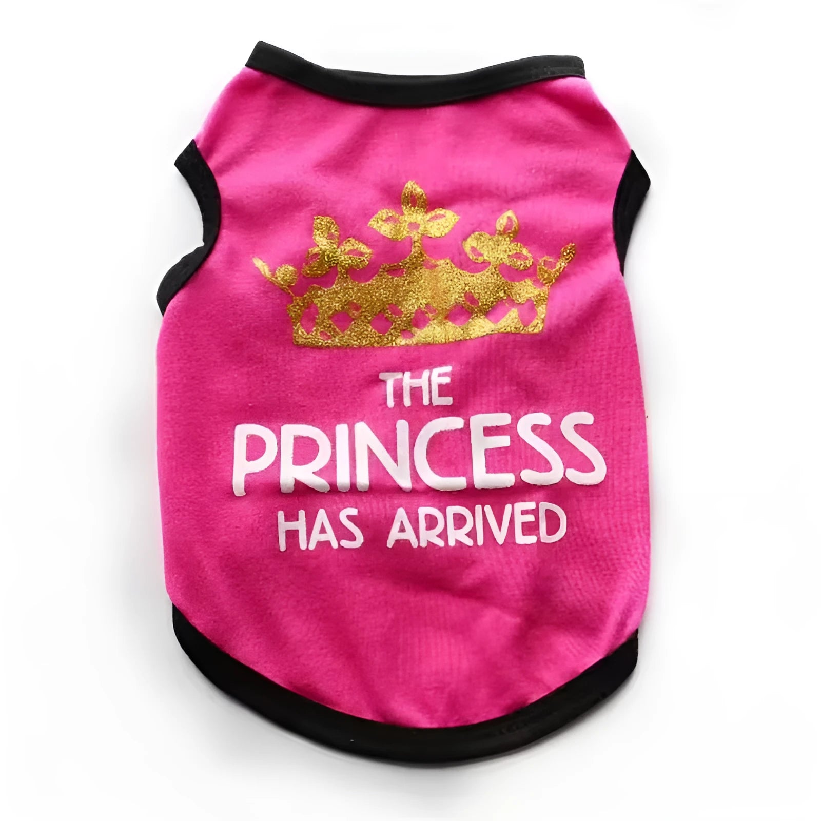 A cotton vest for puppies in a choice of colours including black, blue, gray, pink, and rose.