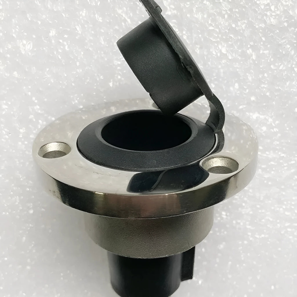Stainless steel long pole yacht anchor light ring lamp socket with ABS body and wires.