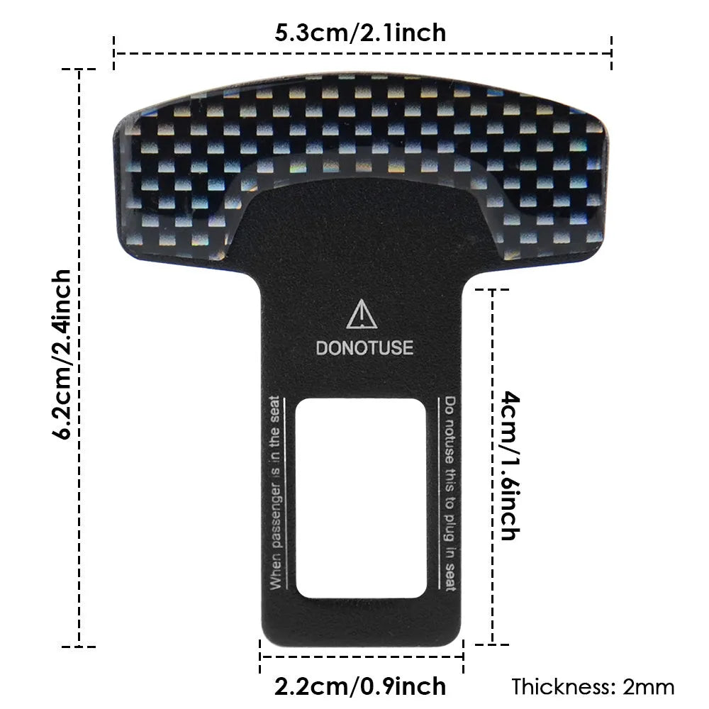 Lock Tongue keychain bottle opener with frosted carbon fibre texture and a 2.1cm wide aluminium head.