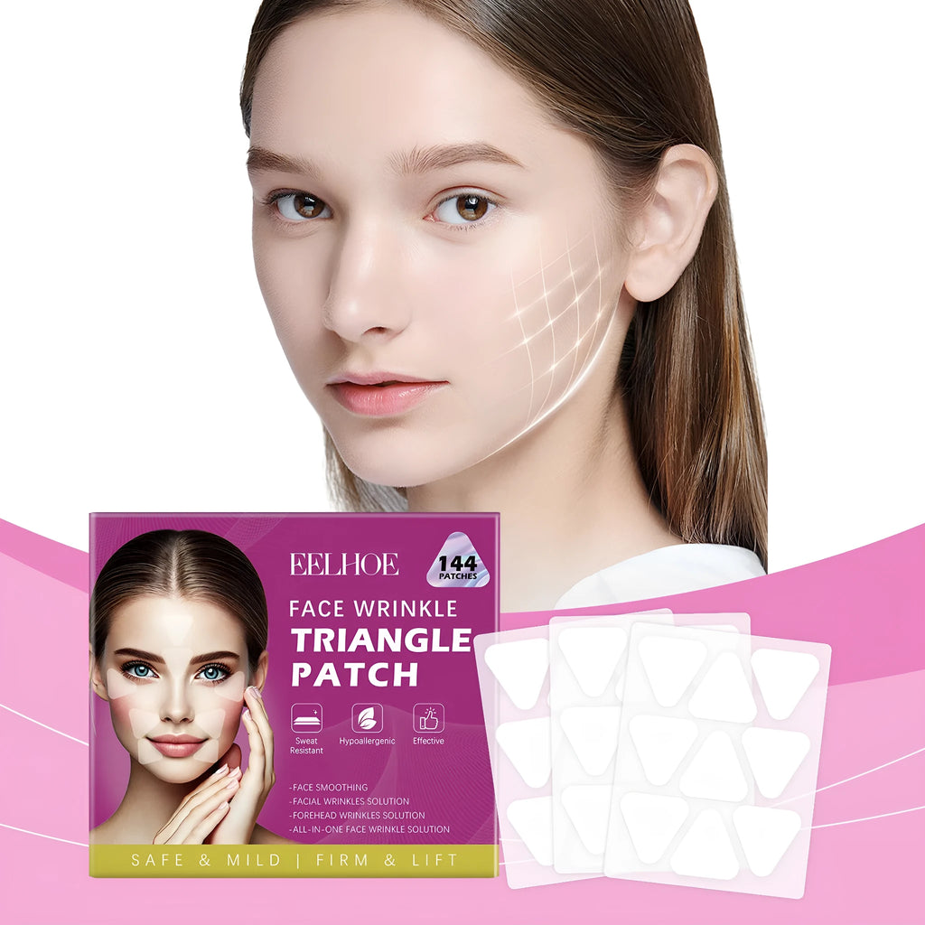 Facial skin fine lines nursing adhesive bandages pack with 144 hyaluronic acid patches