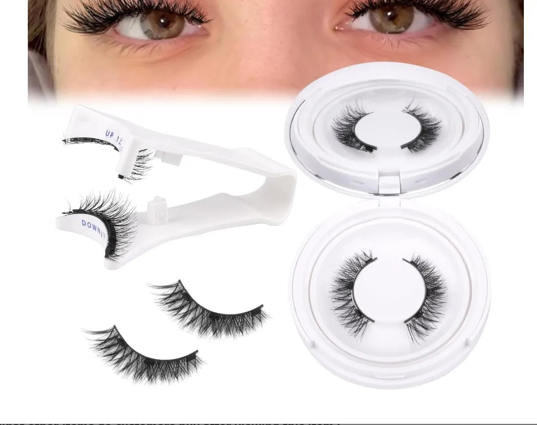 Magnetic suction false eyelashes Little Devil Supernatural Magnet Suit in mink material with white clip
