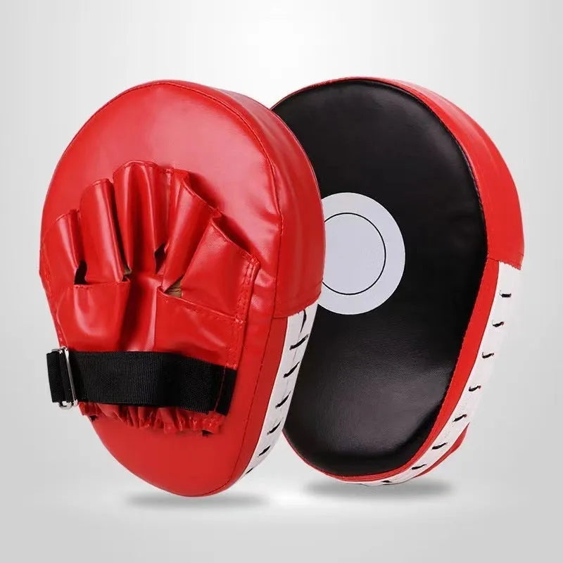 Boxing training punch mitts, a PU hand target held for striking practice.