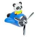 Cartoon airplane-shaped plastic car air outlet aromatherapy diffuser with jasmine fragrant slices