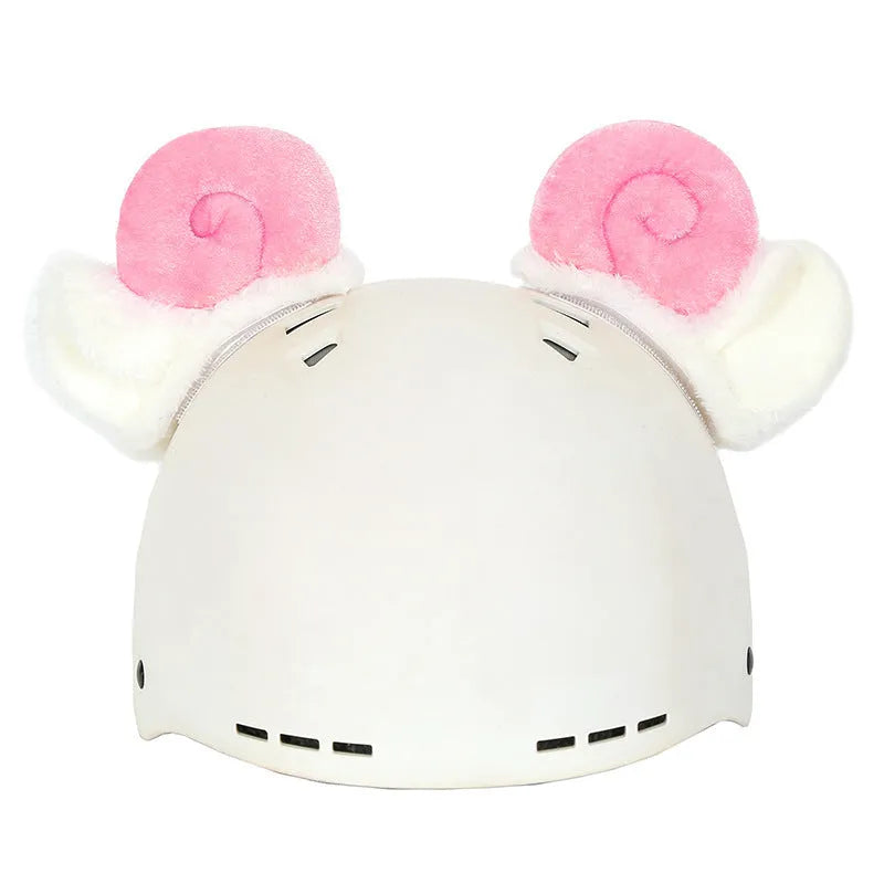 Child's plush cartoon character helmet cover and hat set in soft fabric, shown in medium size.