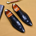 Men's brown leather loafers with a shiny horsebit buckle detail on the front, shown on a foot.