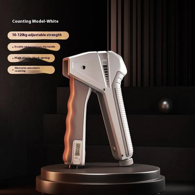 Adjustable hand grip strengthener with 5-60kg resistance range in various colour options