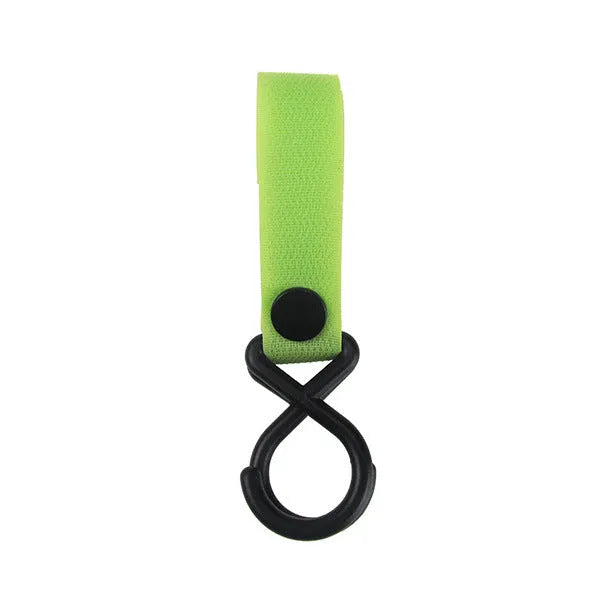 Nylon luggage velcro hook in assorted colours on white background with independent OPP packaging.