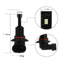 CSP high-power automotive LED fog lamp headlight with aviation aluminium housing