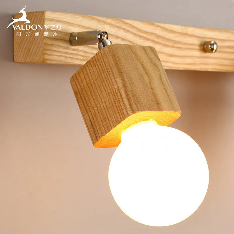 24cm white plastic LED wall lamp with integrated mirror cabinet