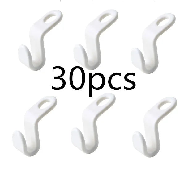 Plastic closet stack hanger hook 6-pack PP material 6x2cm for wardrobe organisation