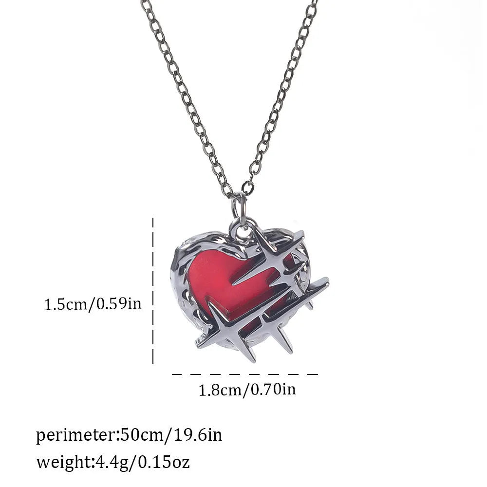 Gothic zinc alloy necklace with electroplated bat and spider pendant designs for Halloween.