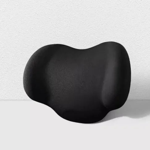 Memory foam car headrest and waist back cushion set in simple design
