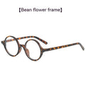 Retro round flat mirror glasses with PC frame in four colour options for Instagram style fashion