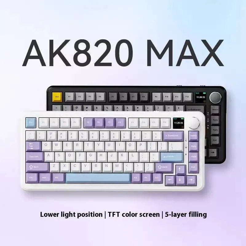 Black, grey and yellow wireless mechanical keyboard with compact 75% layout and switch puller tools