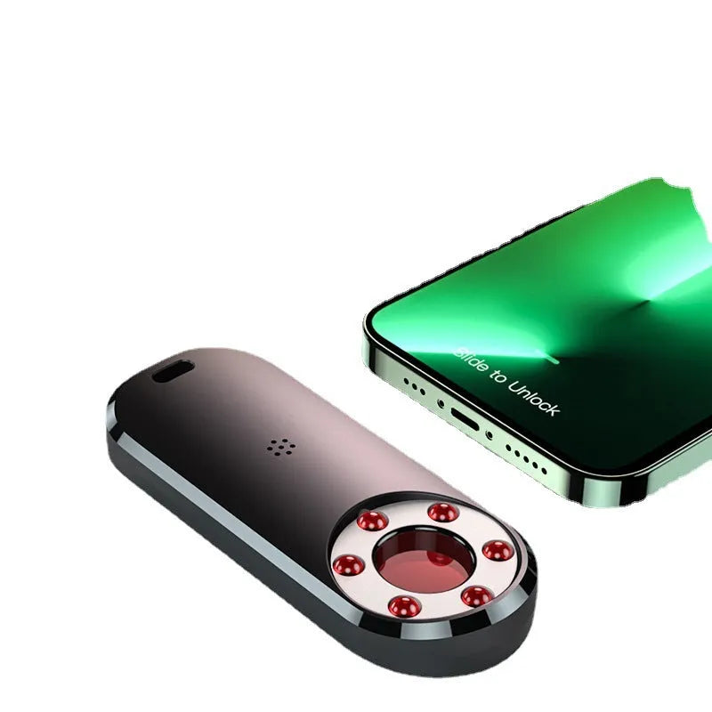 Portable infrared surveillance detector measuring 91mm with frequency scanning capabilities