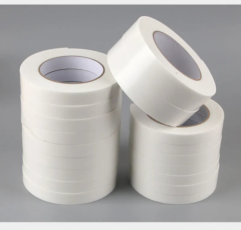 3mm thick foam double-sided adhesive tape roll with BOPP backing in multiple width options