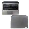 Elite X2 Tablet Keyboard with integrated trackpad and multimedia keys, shown alongside a compatible tablet.