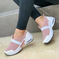 Women's flat sneakers in multiple colours with mesh upper and rubber sole