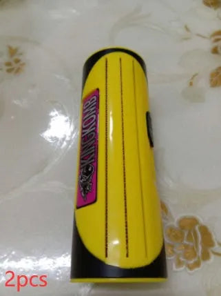 Red and yellow ABS stainless steel pet comb for dog and cat grooming