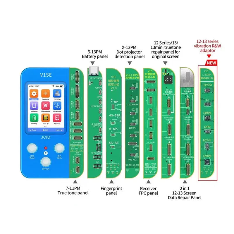 V1SE Pro original colour repair instrument for Sincere iPhone lattice line and IC detection.