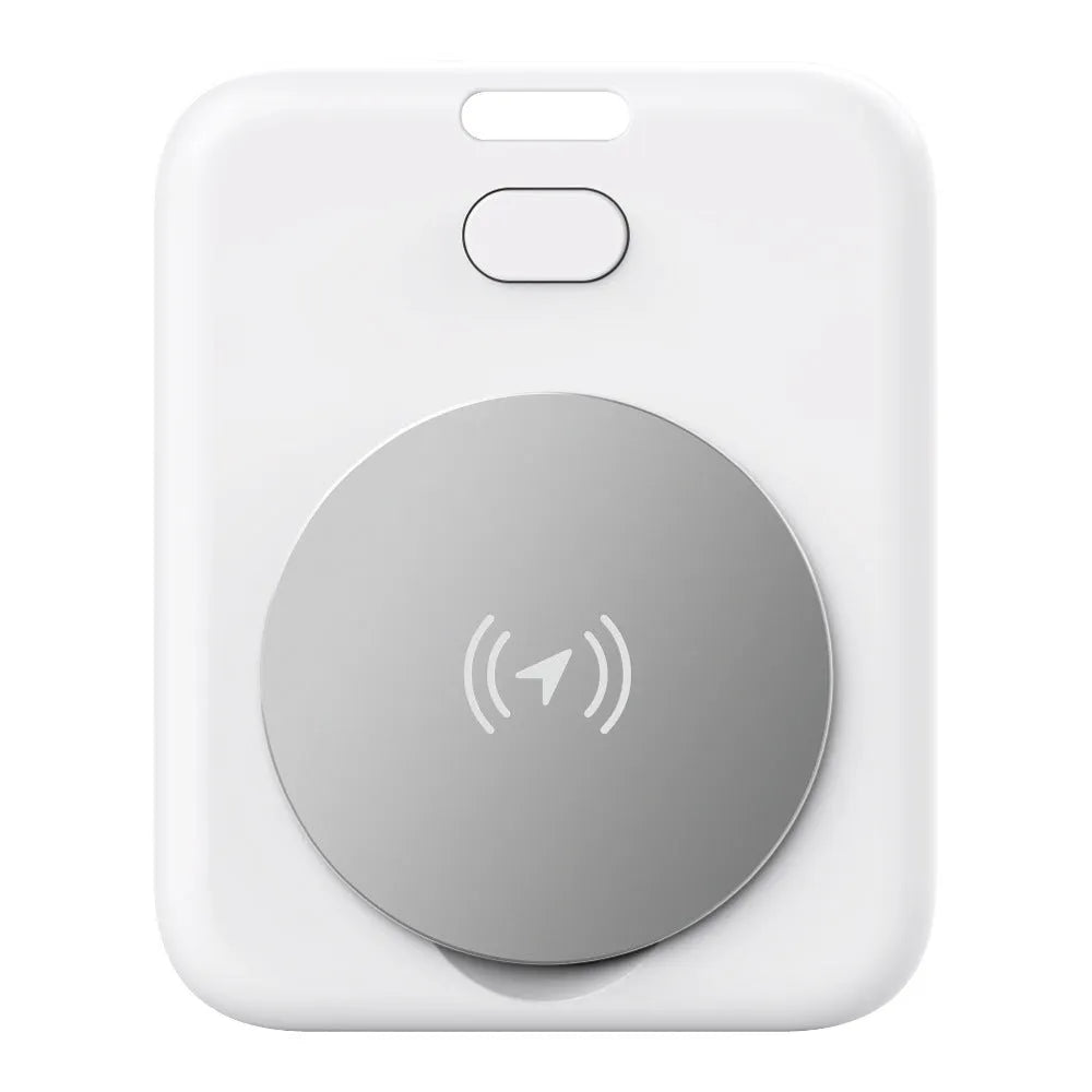 White ABS plastic pet GPS tracking device for cats and dogs with Apple compatibility
