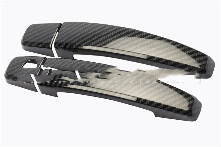 Carbon fibre patterned door handle overlay for Opel Vauxhall Astra H/J models
