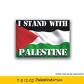 Palestinian flag car window sticker decal on vehicle glass