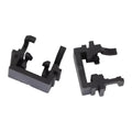 Black plastic Ford LED headlight adapter bracket for H1 halogen to LED conversion