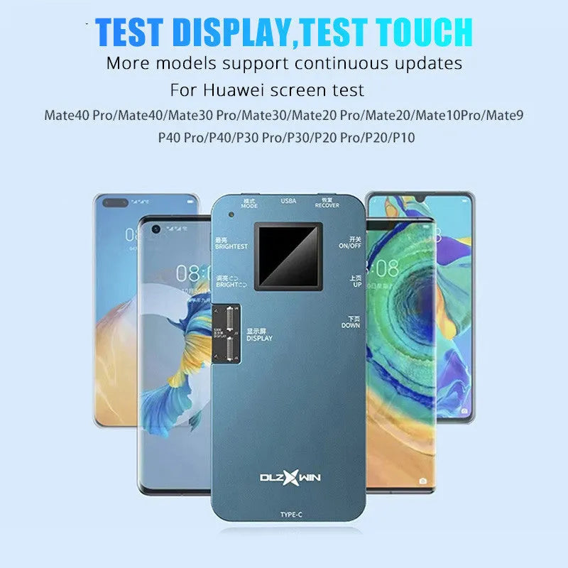S300 light screen tester for Huawei mobile phones, a telecommunication diagnostic tool.