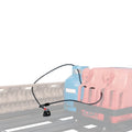Plastic-sheathed steel cable lock for roof platform security in two length options.