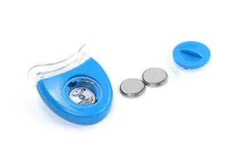 Transparent silicone denture model on a clean surface with natural light showing clear tooth structure