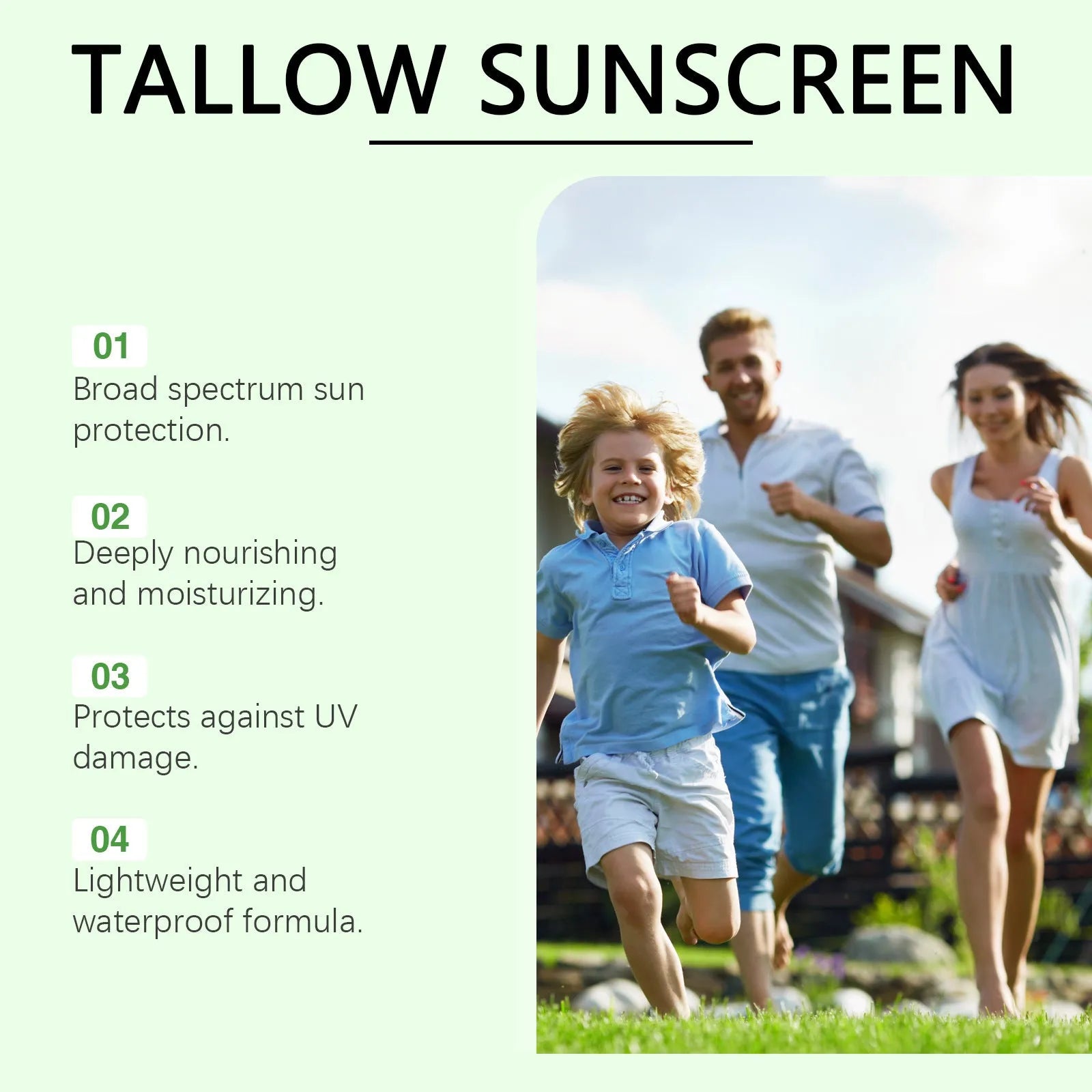 60g tube of moisturising sun cream with hyaluronic acid and SPF protection