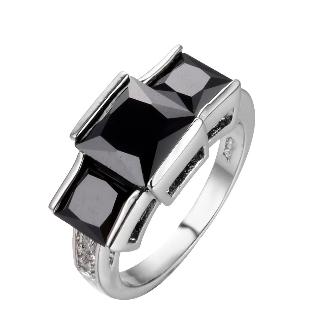 Electroplated copper women's ring in apple green colour with geometric design on size 8 finger